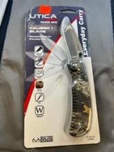 Utica Caliber 1 Blade Pocket Knife, unused in original package