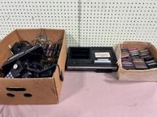 Atari and Coleco Vision lot 50 games + game console working order unknown, controllers