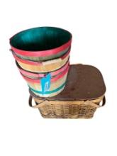 Vintage Picnic Basket & baskets