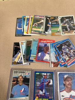 Randy Johnson 25 card lot w/ 5 RCs