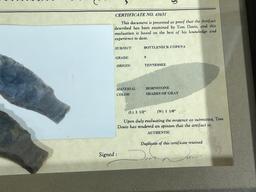 Arrowheads Artifacts Copena w/ Davis COA in frame, great artifact