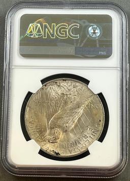 1923 Peace Dollar in NGC MS63 Holder