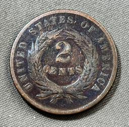 1867 US 2 Cent Piece