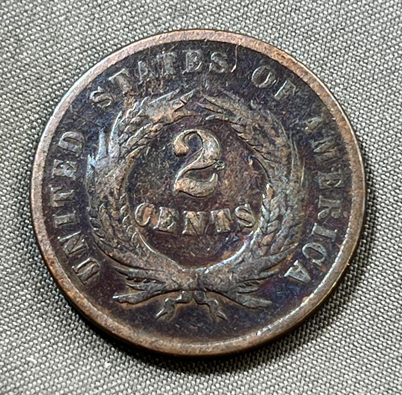 1867 US 2 Cent Piece