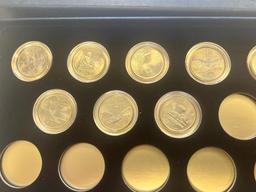 2001 24K Plated P and D State Quarter set