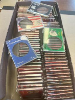 90+ US Silver Eagle Snap Case, Most appear unused