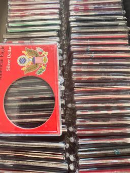 90+ US Silver Eagle Snap Case, Most appear unused