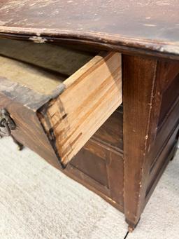 Dry Sink dovetailed, casters needs restored 29" tall x 33" wide