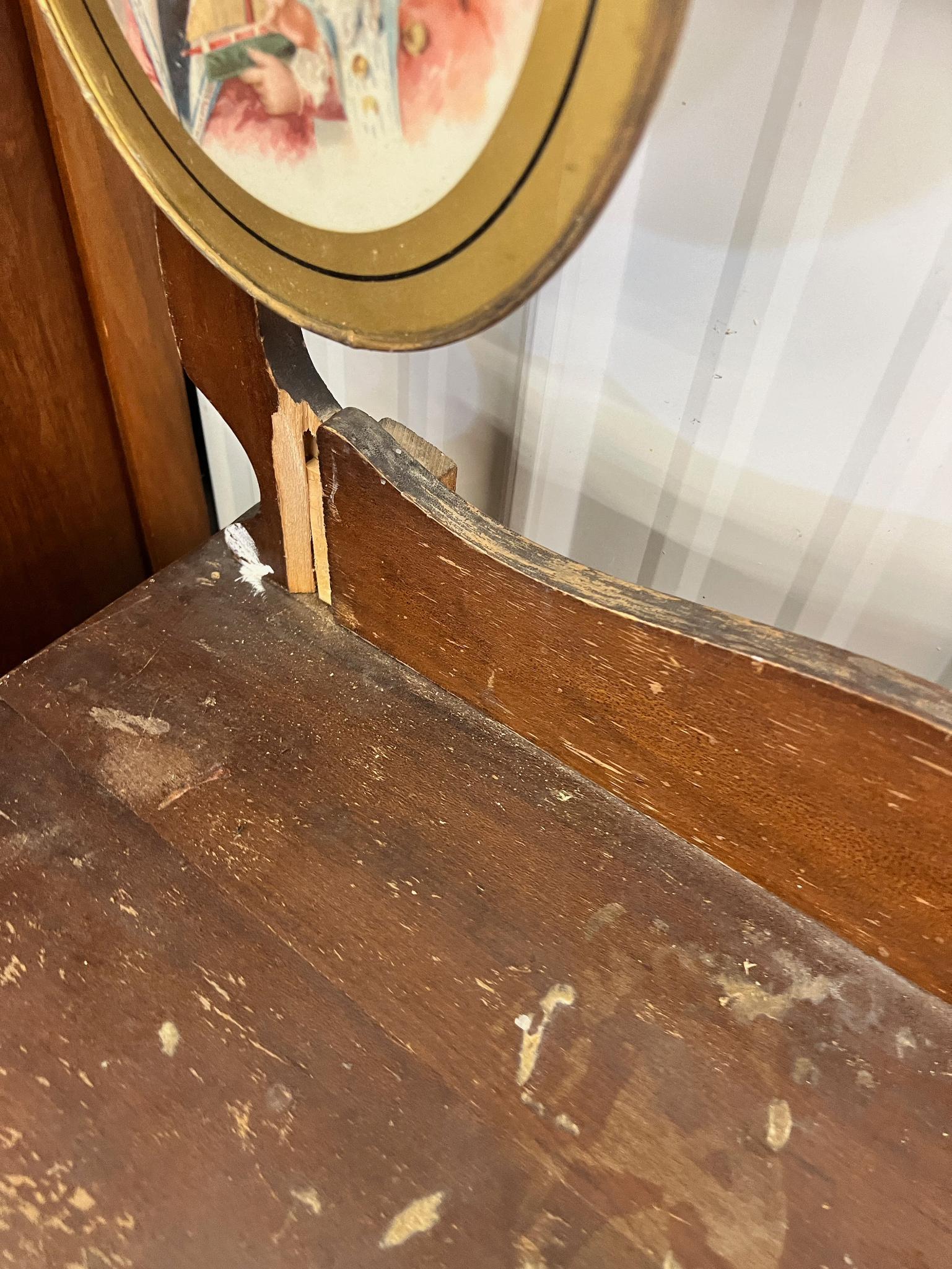 Dry Sink dovetailed, casters needs restored 29" tall x 33" wide