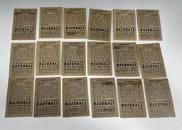 1952 Bowman Baseball lot of 18 see list below