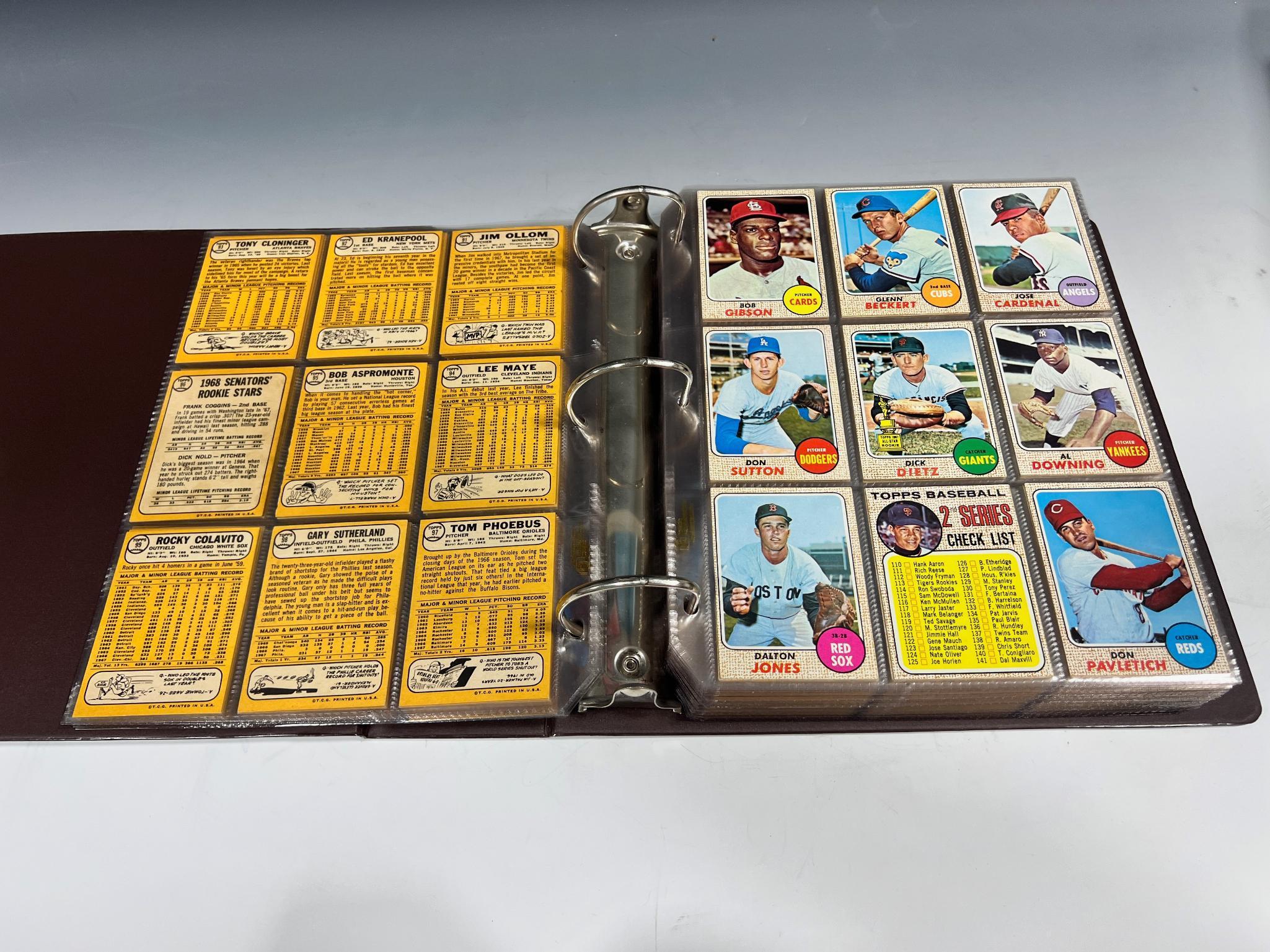 1968 Topps Baseball Set missing Johnny Bench and Nolan Ryan Rookies but includes Mickey Mantle