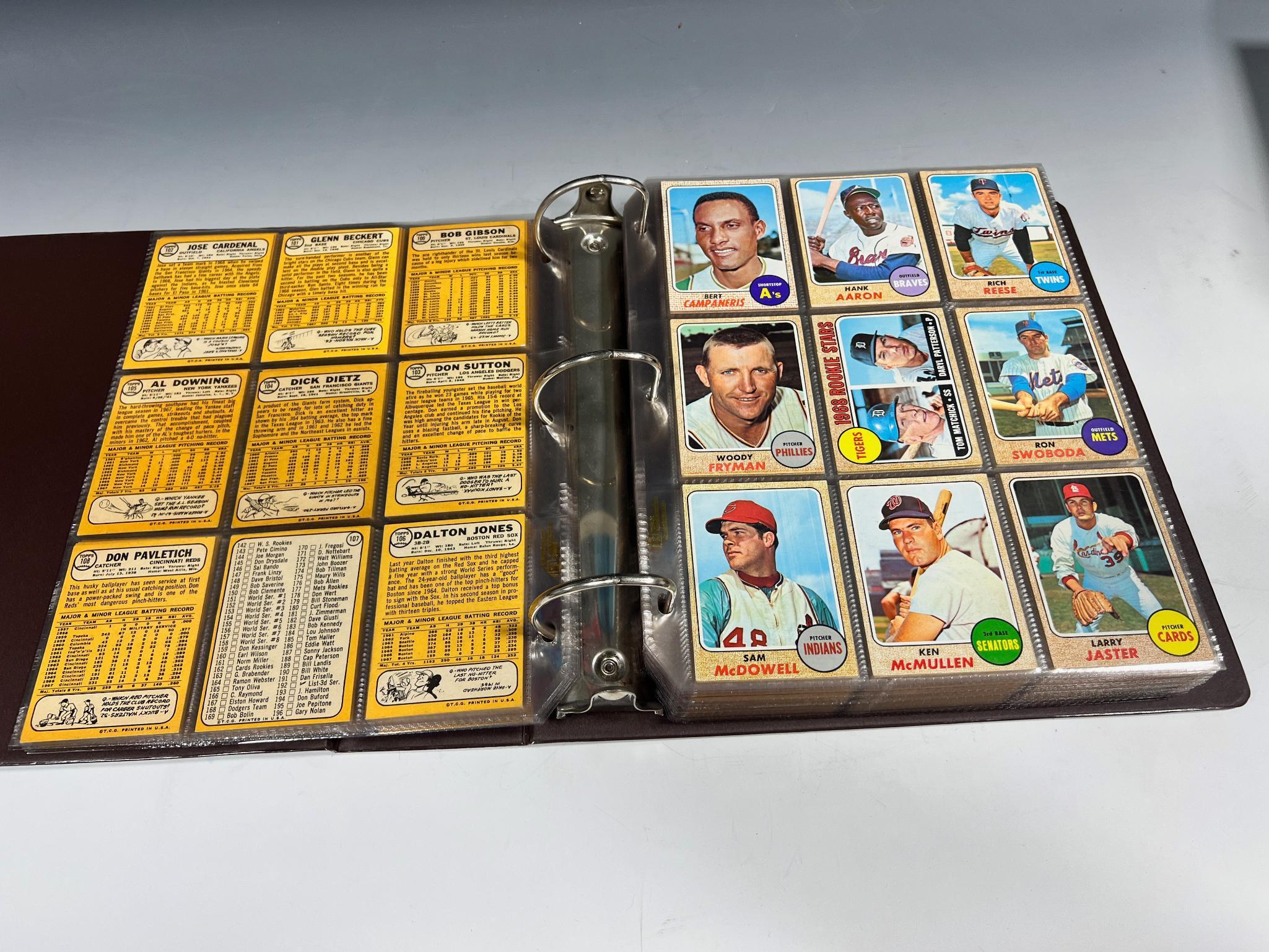 1968 Topps Baseball Set missing Johnny Bench and Nolan Ryan Rookies but includes Mickey Mantle