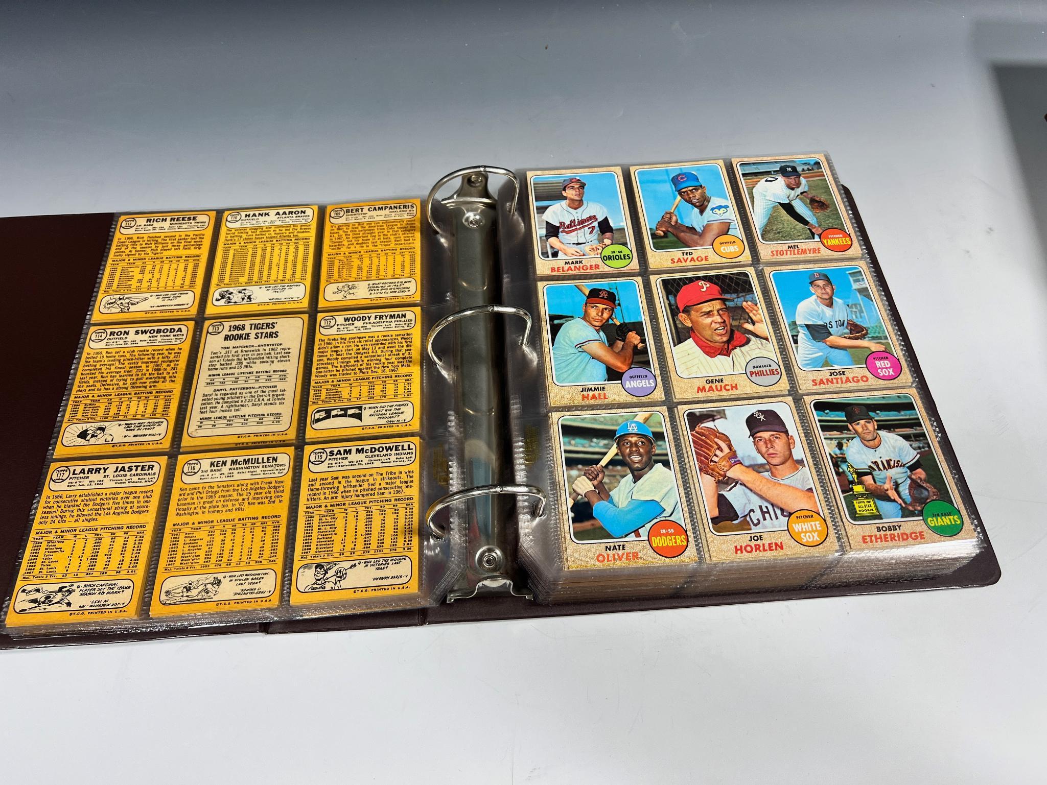 1968 Topps Baseball Set missing Johnny Bench and Nolan Ryan Rookies but includes Mickey Mantle