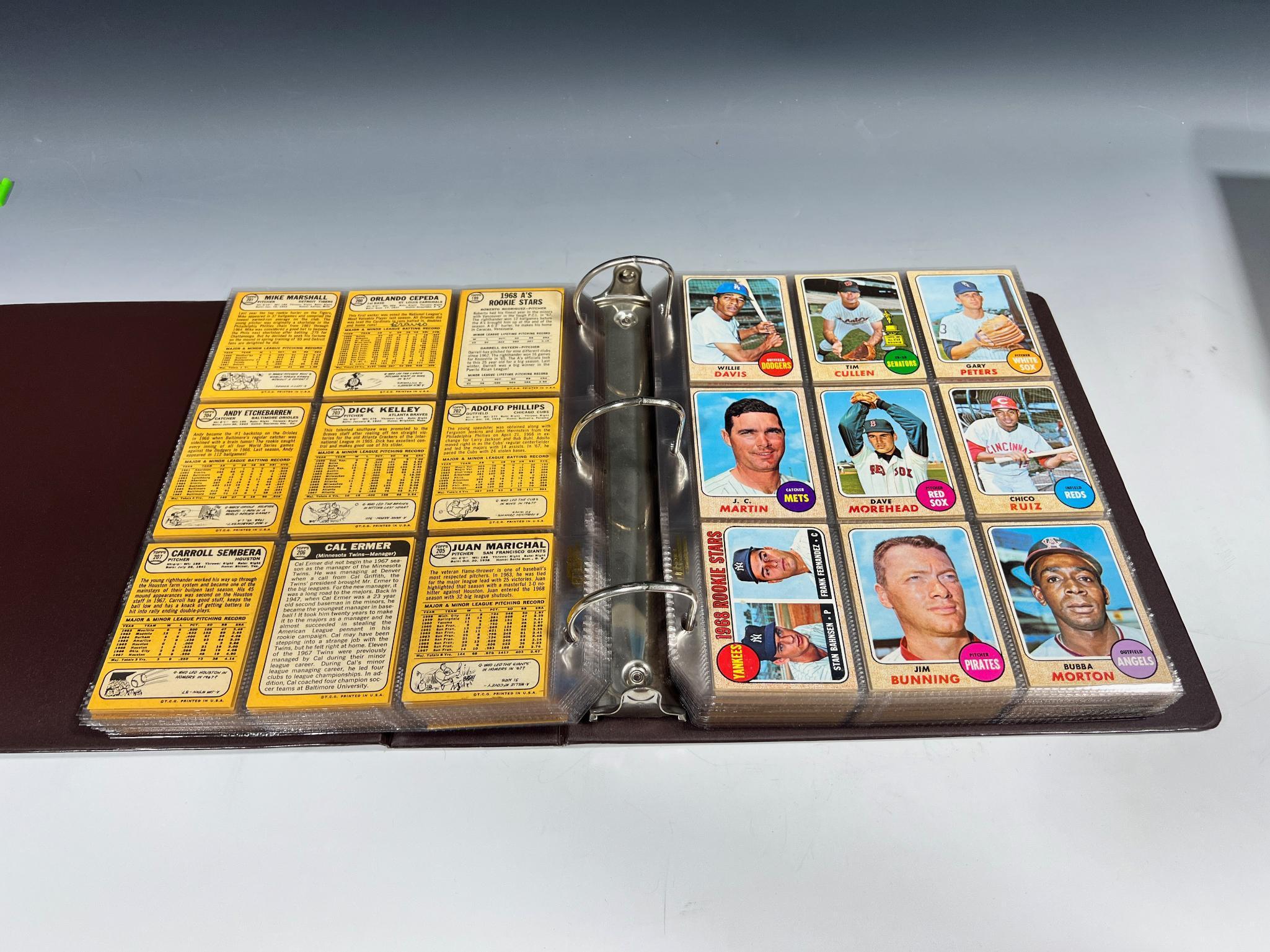 1968 Topps Baseball Set missing Johnny Bench and Nolan Ryan Rookies but includes Mickey Mantle