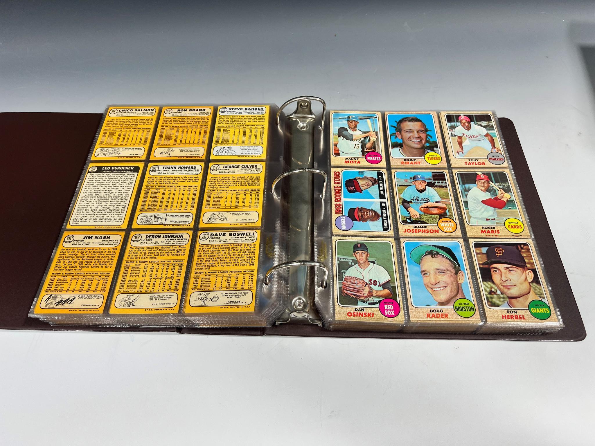 1968 Topps Baseball Set missing Johnny Bench and Nolan Ryan Rookies but includes Mickey Mantle