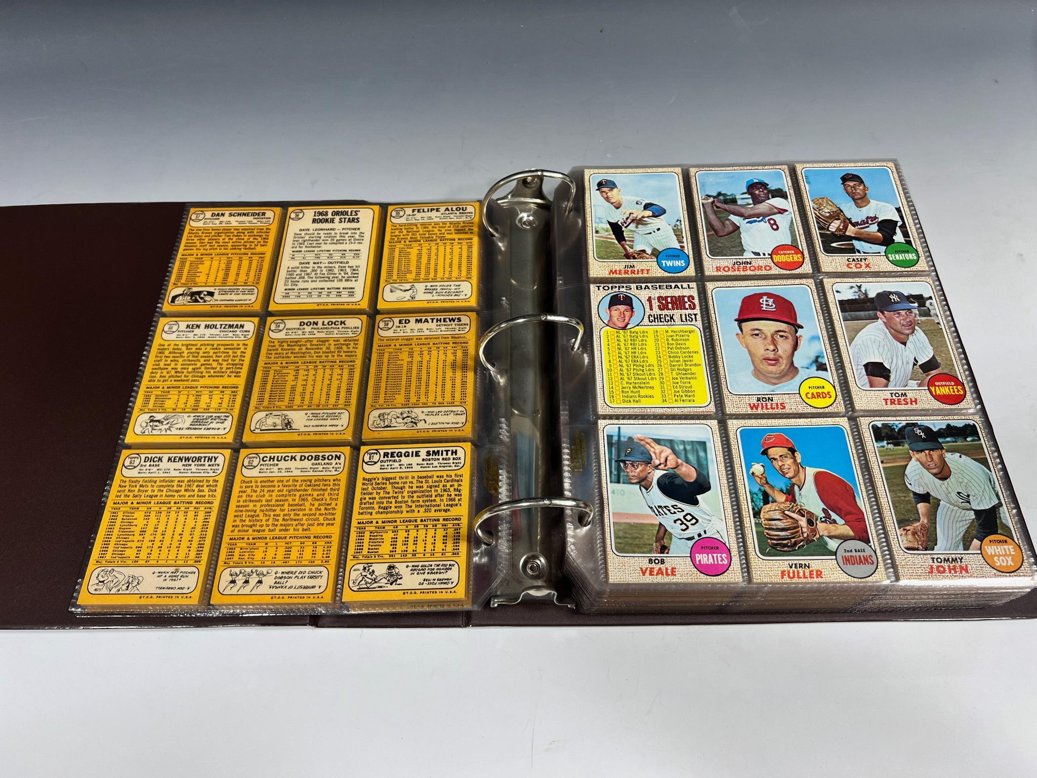 1968 Topps Baseball Set missing Johnny Bench and Nolan Ryan Rookies but includes Mickey Mantle