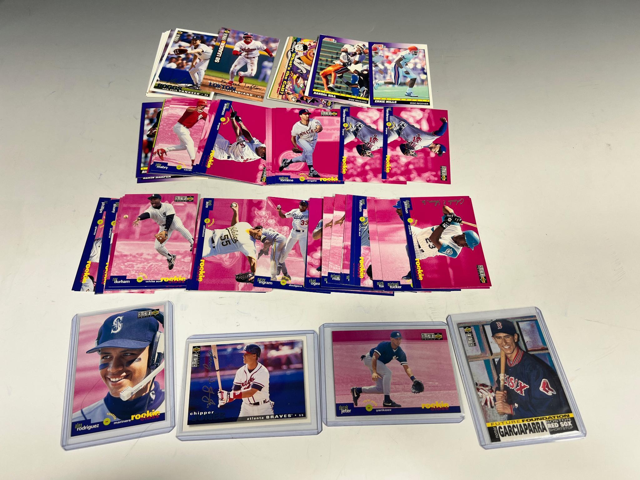 1990's lot w/ Derek Jeter Rookie Card, some US silver Signatures and more