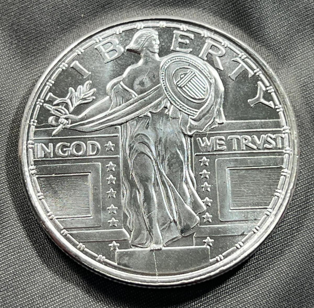 One Troy Ounce .999 Silver Round, SIGMA TESTED