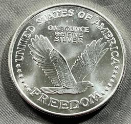 One Troy Ounce .999 Silver Round, SIGMA TESTED