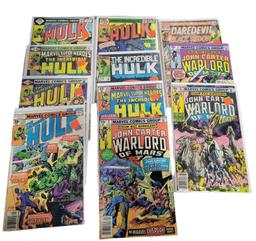 Marvel Comics lot of 11 including: Hulk and John Carter