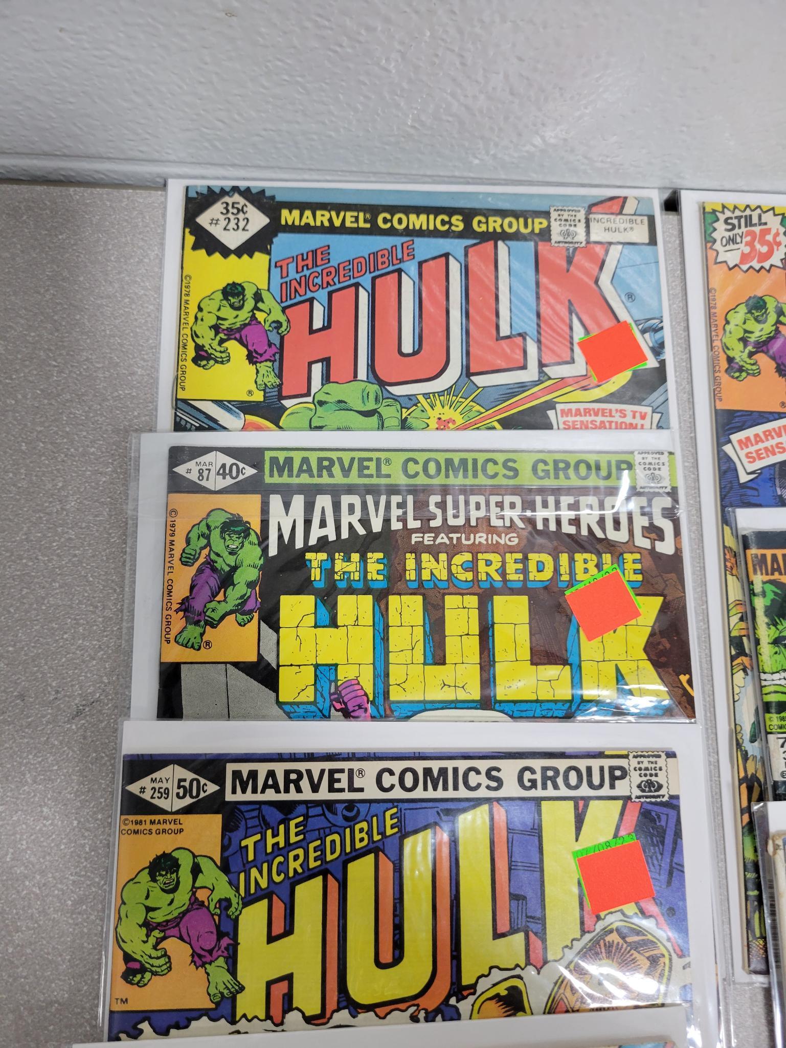 Marvel Comics lot of 11 including: Hulk and John Carter