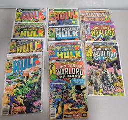 Marvel Comics lot of 11 including: Hulk and John Carter