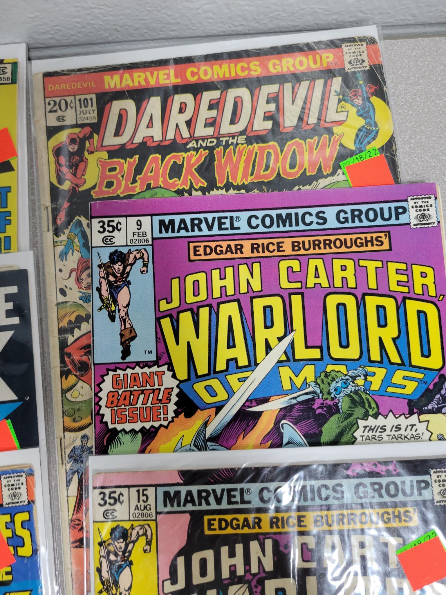 Marvel Comics lot of 11 including: Hulk and John Carter