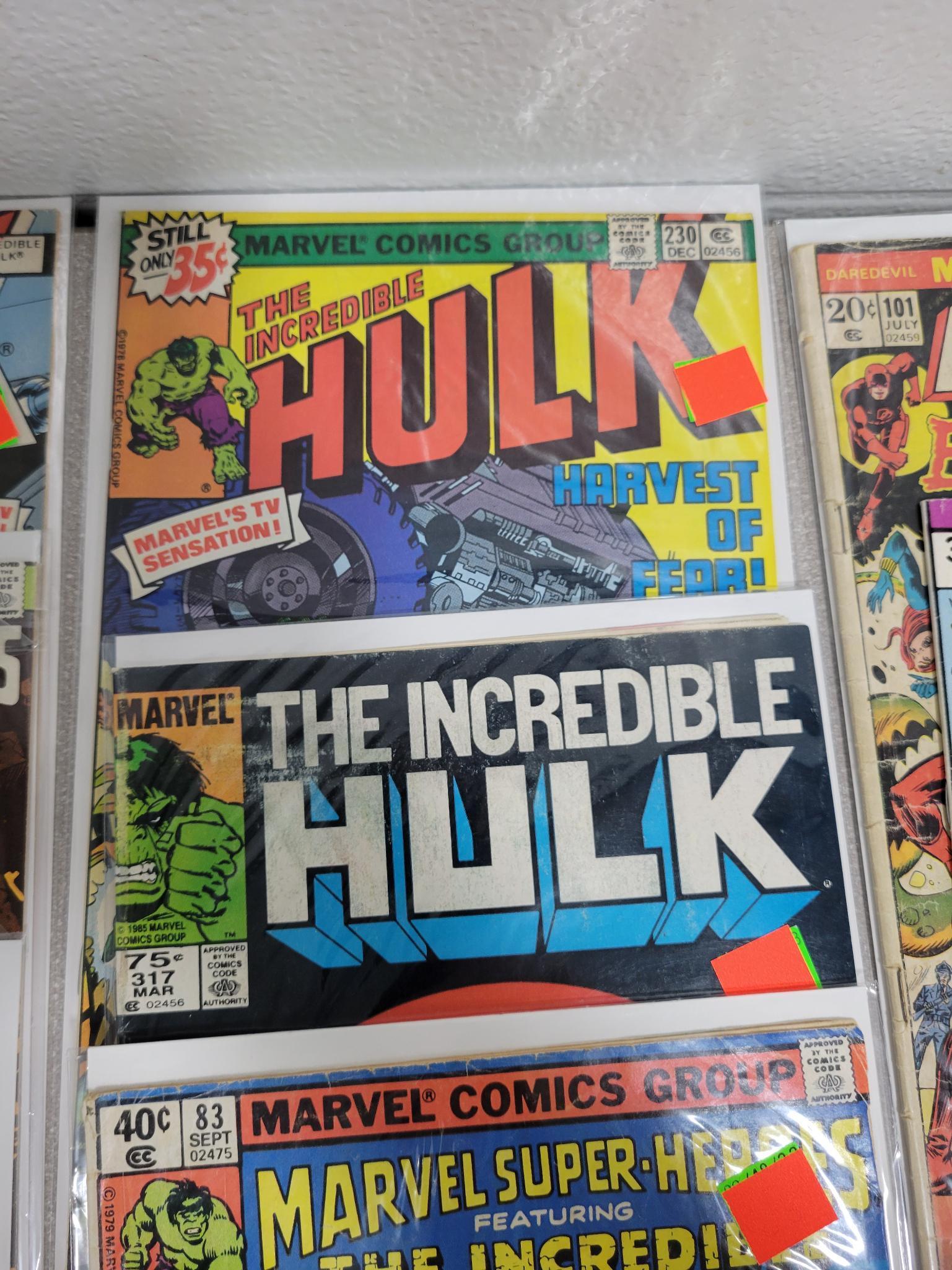 Marvel Comics lot of 11 including: Hulk and John Carter