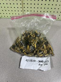 LOCAL PICKUP ONLY- 400+/- 40 S&W empty brass