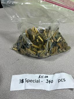 LOCAL PICKUP ONLY- 340+/- 38 Special empty brass
