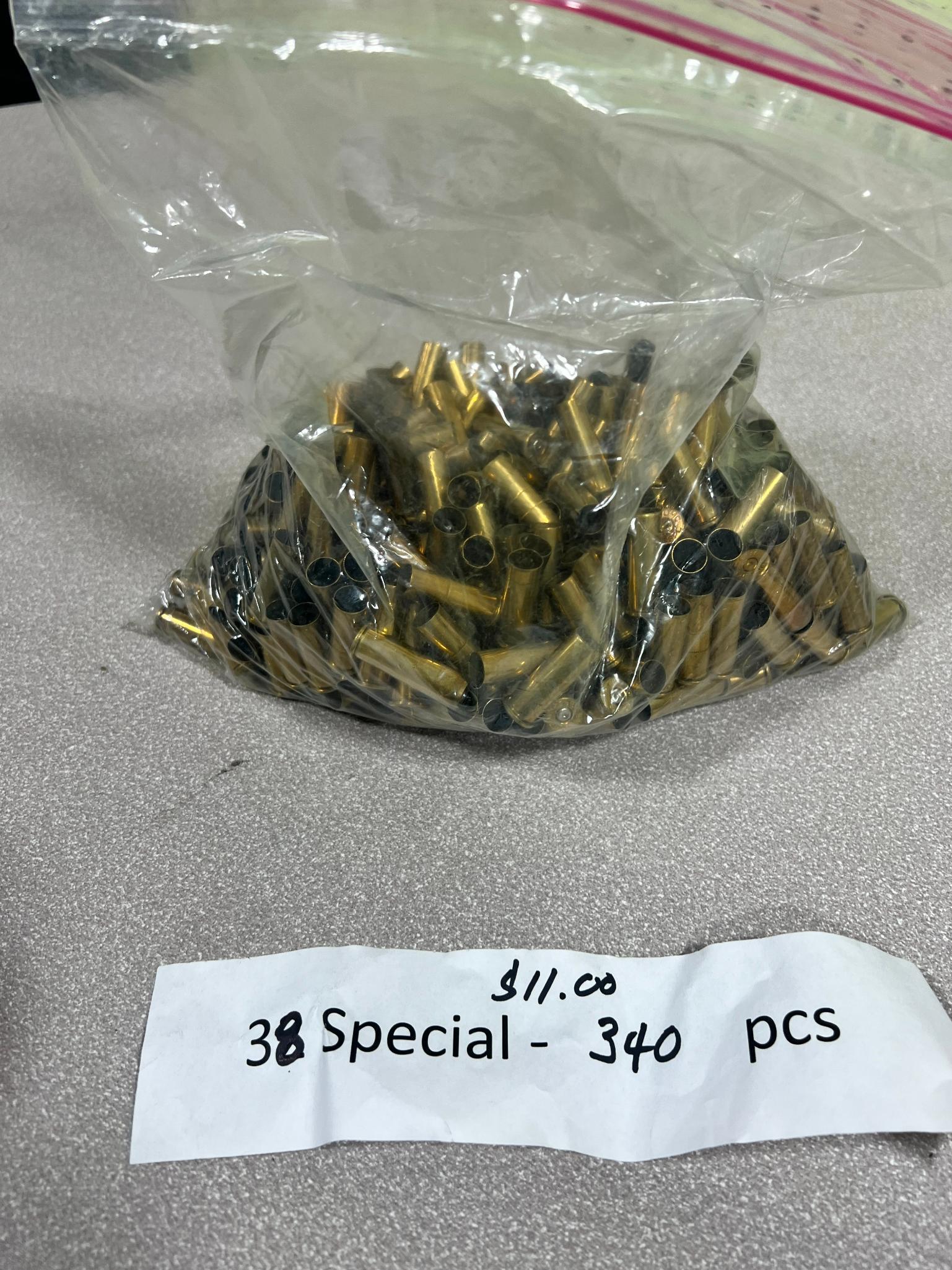 LOCAL PICKUP ONLY- 340+/- 38 Special empty brass