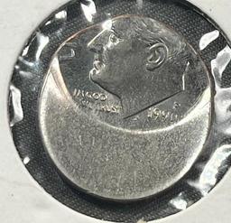 1990-P OFFSTRUCK Roosevelt Dime