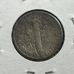1917 Mercury Dime, 90% Silver
