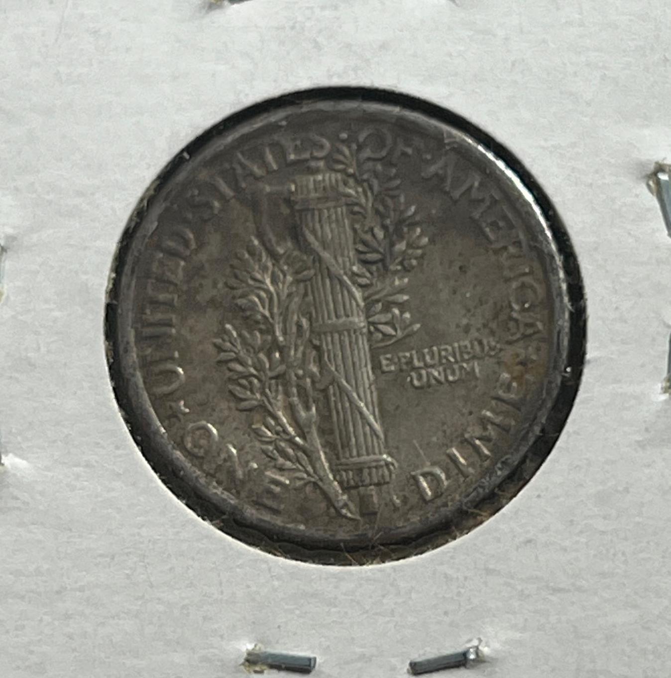 1917 Mercury Dime, 90% Silver