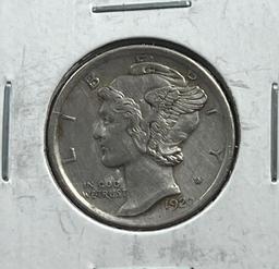 1920 Mercury Dime, 90% Silver
