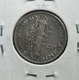 1920 Mercury Dime, 90% Silver