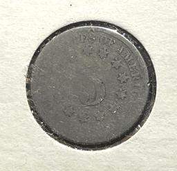 1870 US Shield Nickel