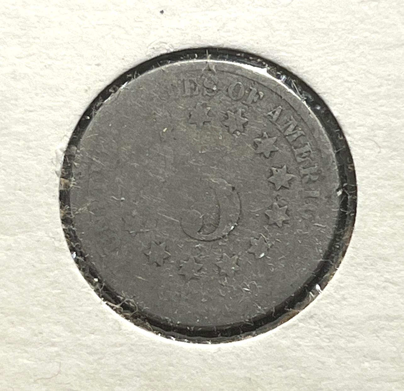 1870 US Shield Nickel