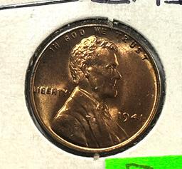 1941 Lincoln Wheat Cent, UNC