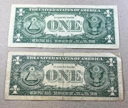 2- 1963 Barr Notes, SELLS TIMES THE MONEY, one is a star note