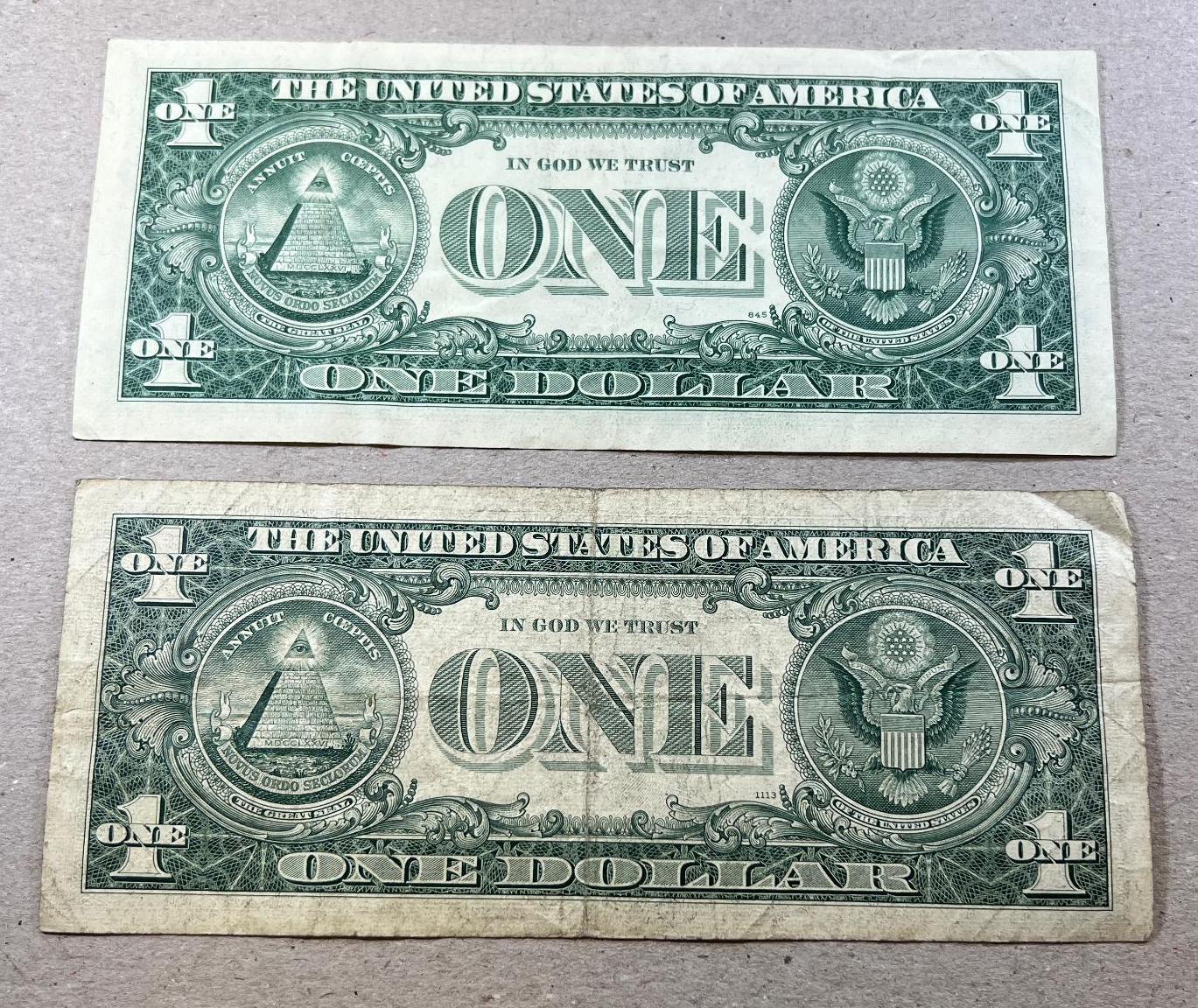 2- 1963 Barr Notes, SELLS TIMES THE MONEY, one is a star note