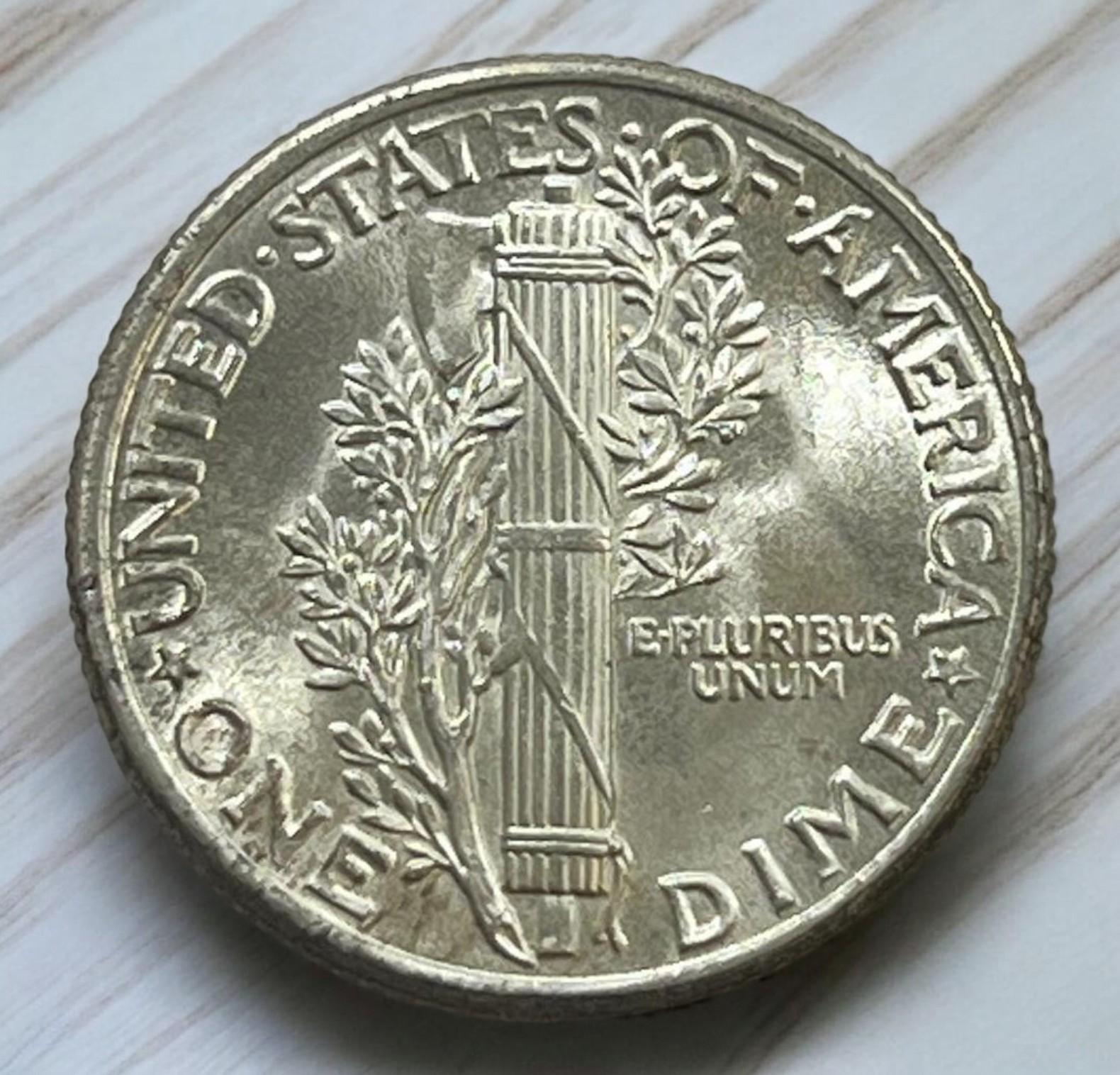 1940 US Mercury Dime, 90% Silver