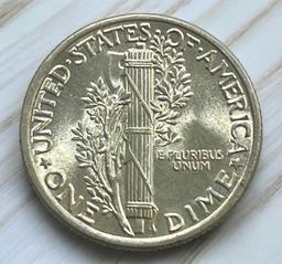 1941 US Mercury Dime, 90% Silver