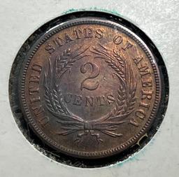 1869 US 2 Cent Piece, Appears Proof, see pics!