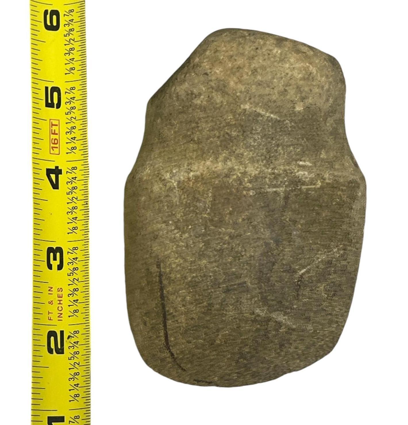 Artifacts Full Grooved Axe made from Honey Quartz material found in Southern Ohio 4 1/2"