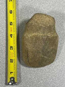 Artifacts Full Grooved Axe made from Honey Quartz material found in Southern Ohio 4 1/2"