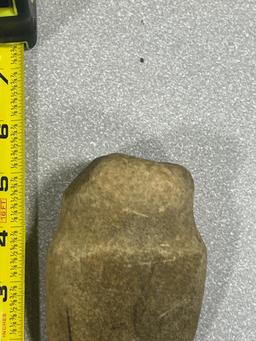 Artifacts Full Grooved Axe made from Honey Quartz material found in Southern Ohio 4 1/2"