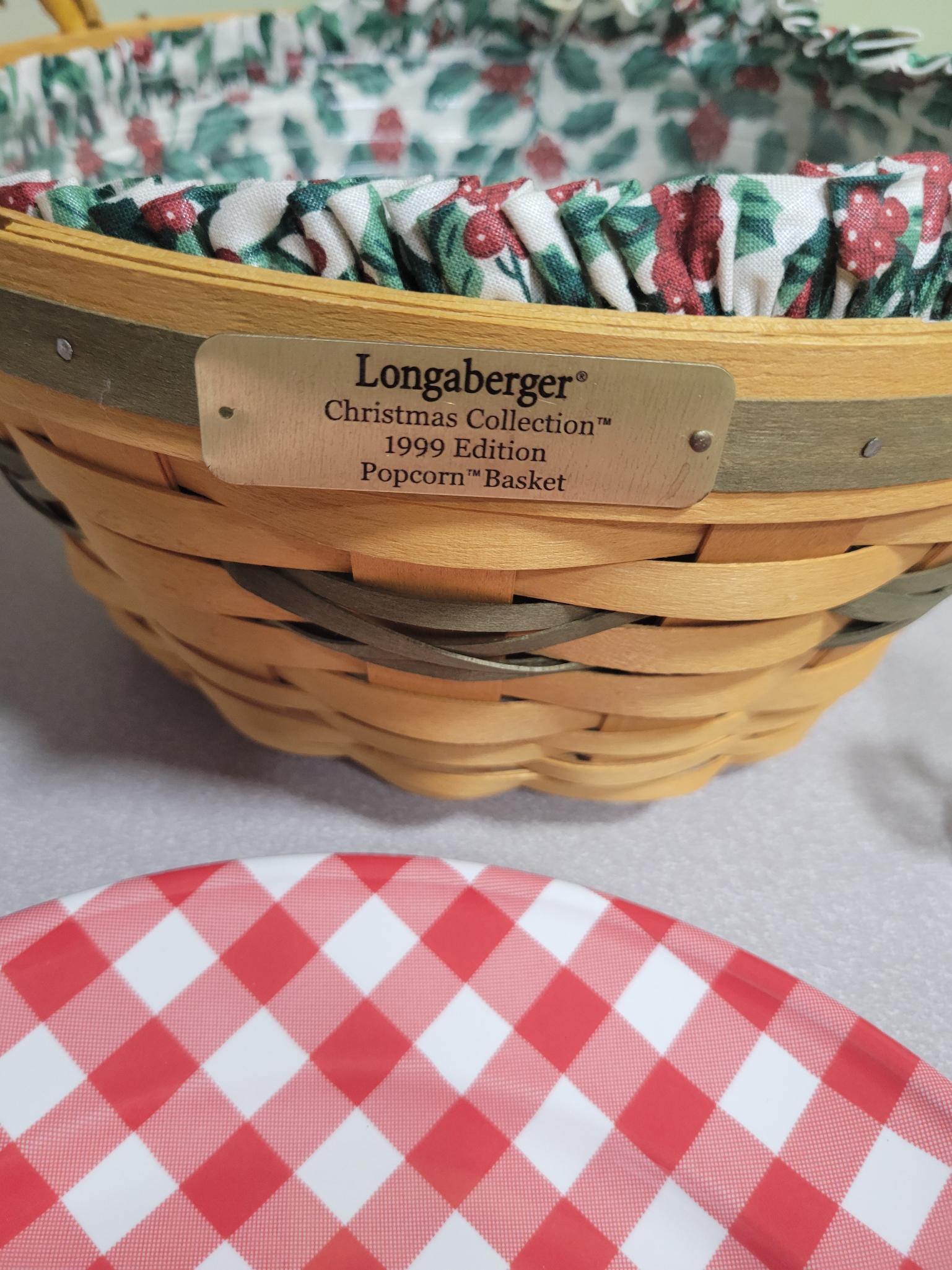 2 Longaberger baskets, 4 plates, 4 snowman ornaments and more
