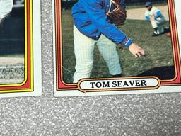 1972 Topps Tom Seaver (creased) & In Action #445 & 446