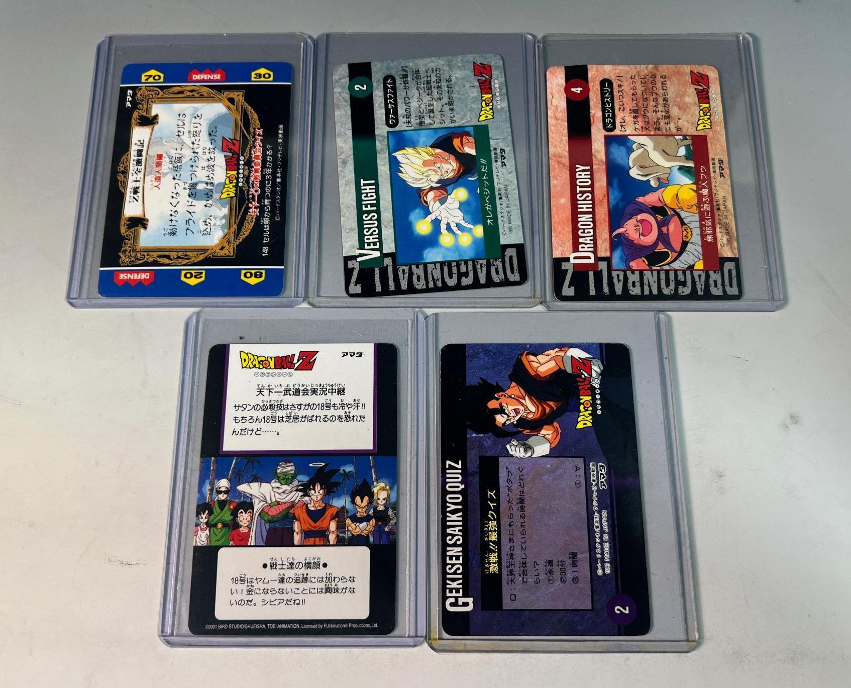 Dragon Ball Z Heroes lot of 5 #4 has a crease